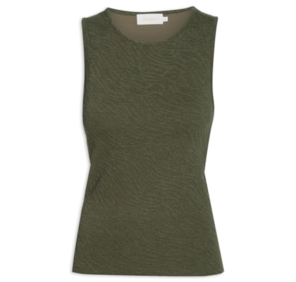 Regata Feminina Textura Zebra - Verde