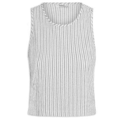 Regata Feminina Texturizada - Branco