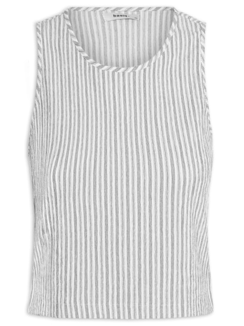 Regata Feminina Texturizada - Branco