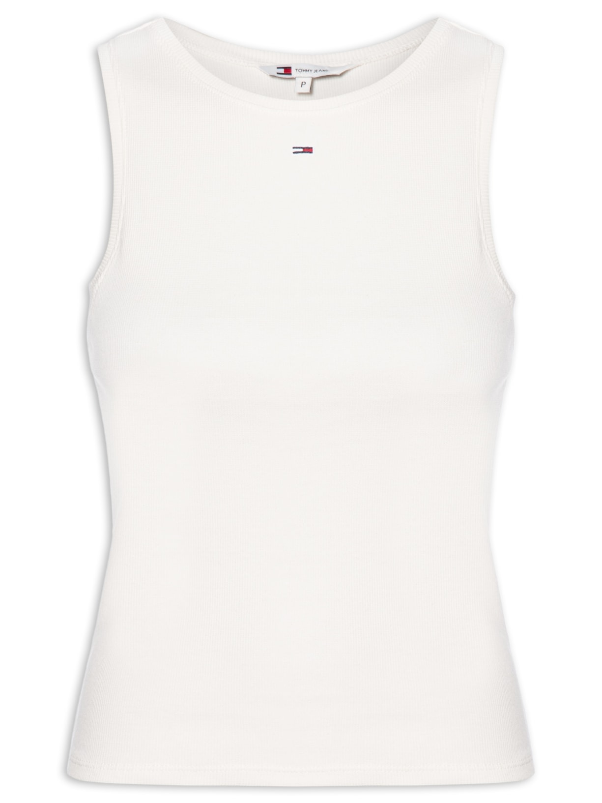 Regata Feminina Tjw Essential Rib Tank Ext Branco Tommy Jeans