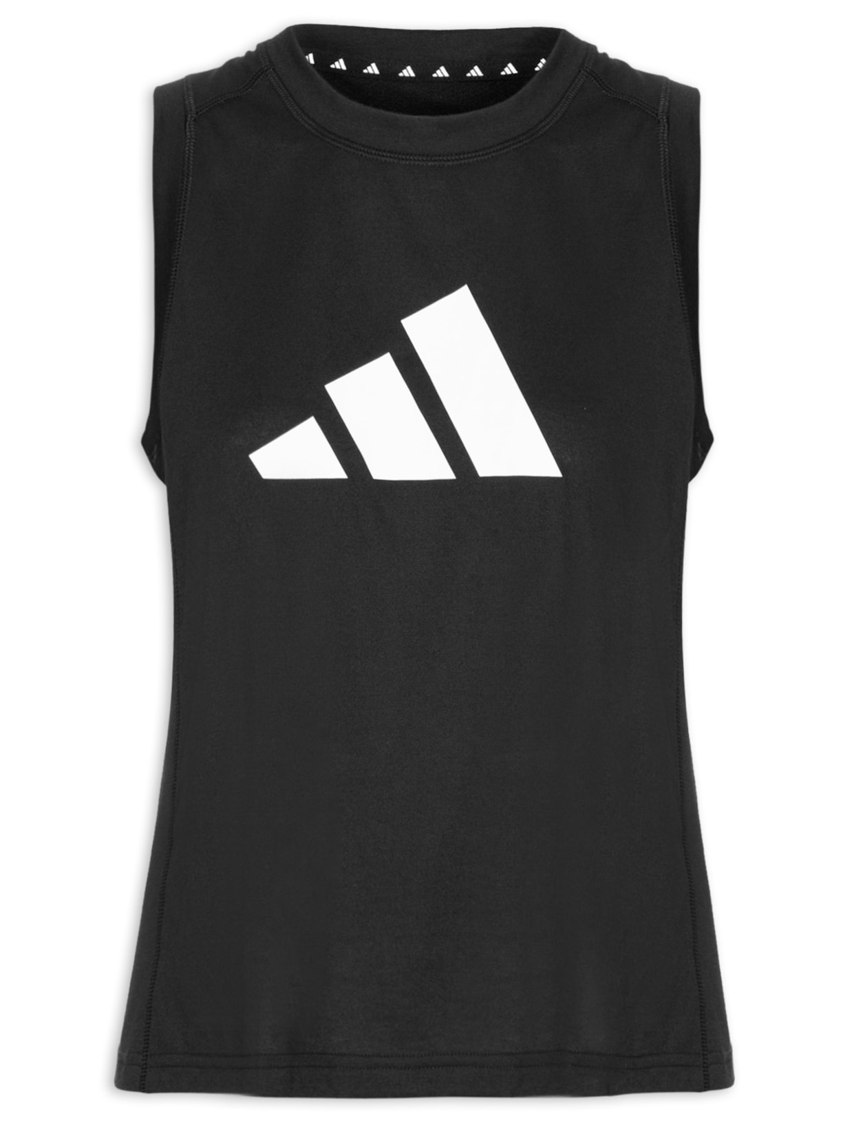 Regata Feminina Train Essentials Big Performance Logo - Preto