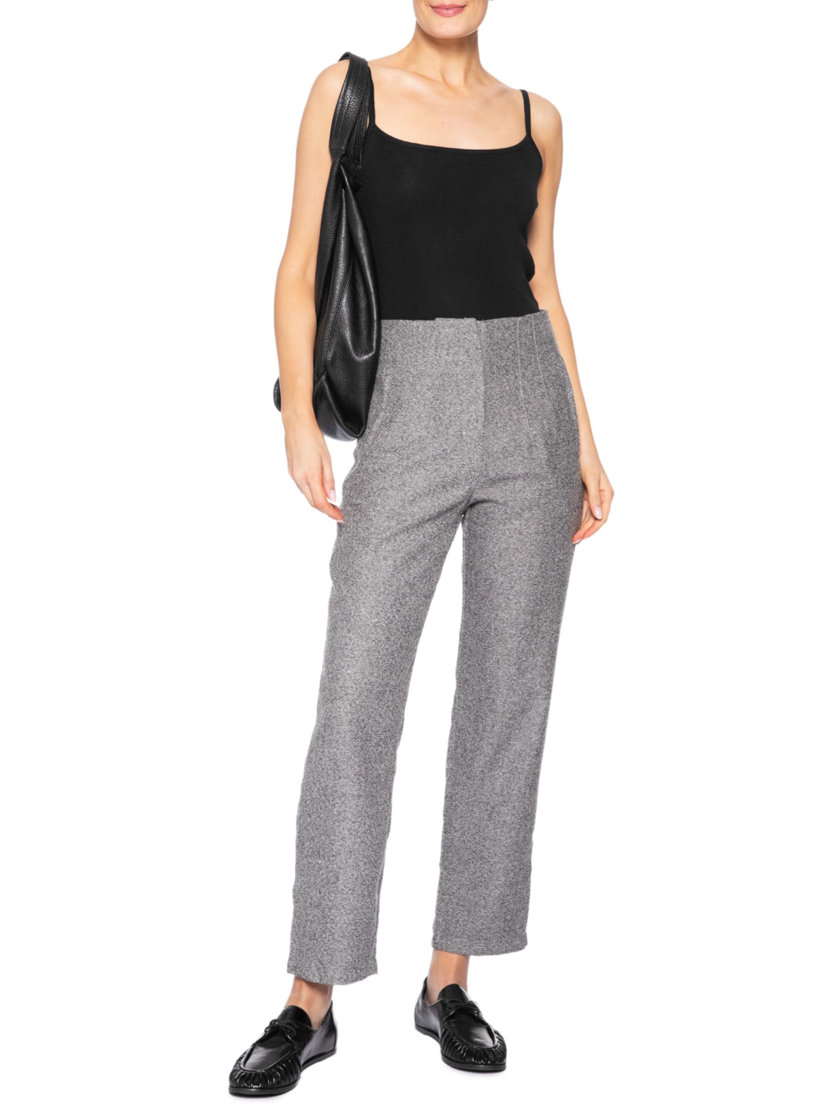 Regata Feminina Tricot Alcinha Básica Preto Basiq
