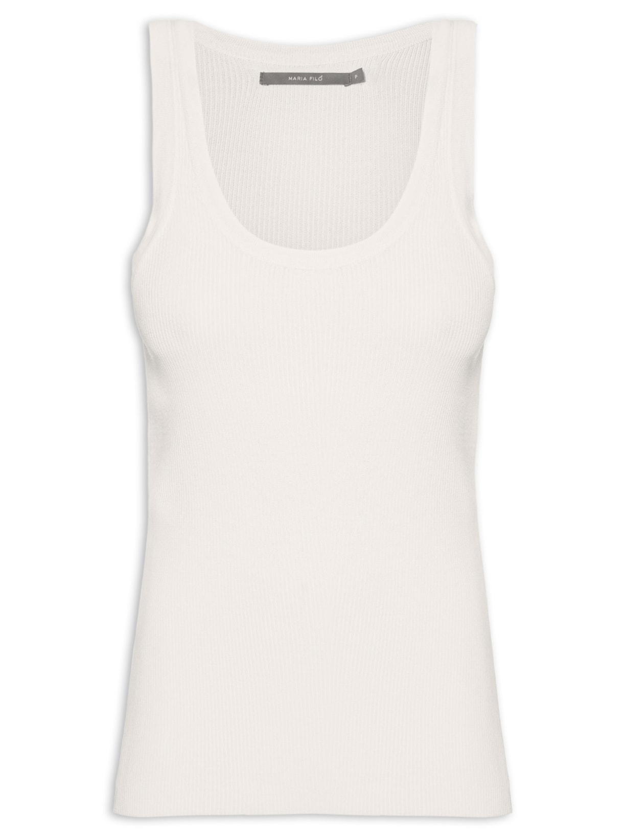 Regata Feminina Tricot Basic - Off White