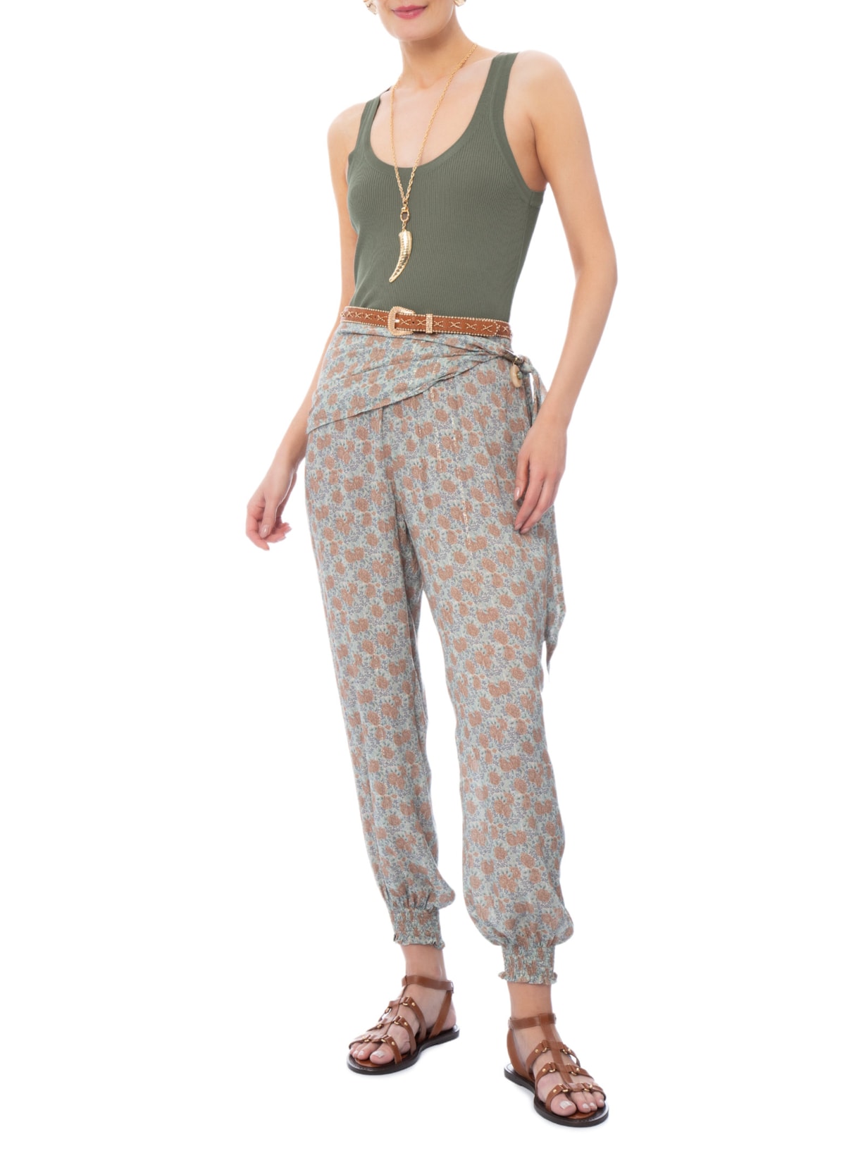 Regata Feminina Tricot Basic Verde Maria Filó