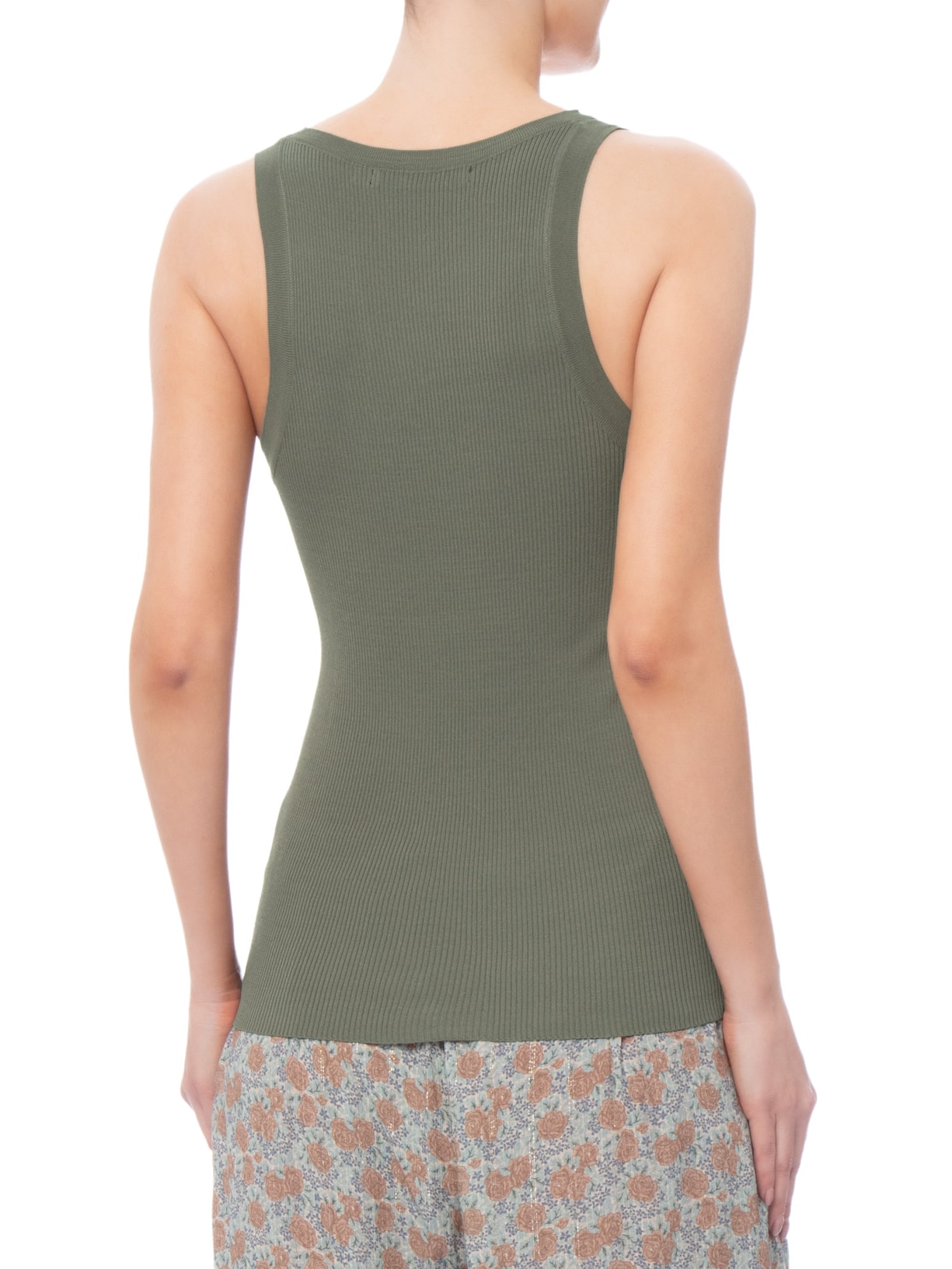 Regata Feminina Tricot Basic Verde Maria Filó