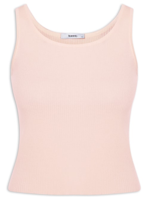 Regata Feminina Tricot Básica – Bege