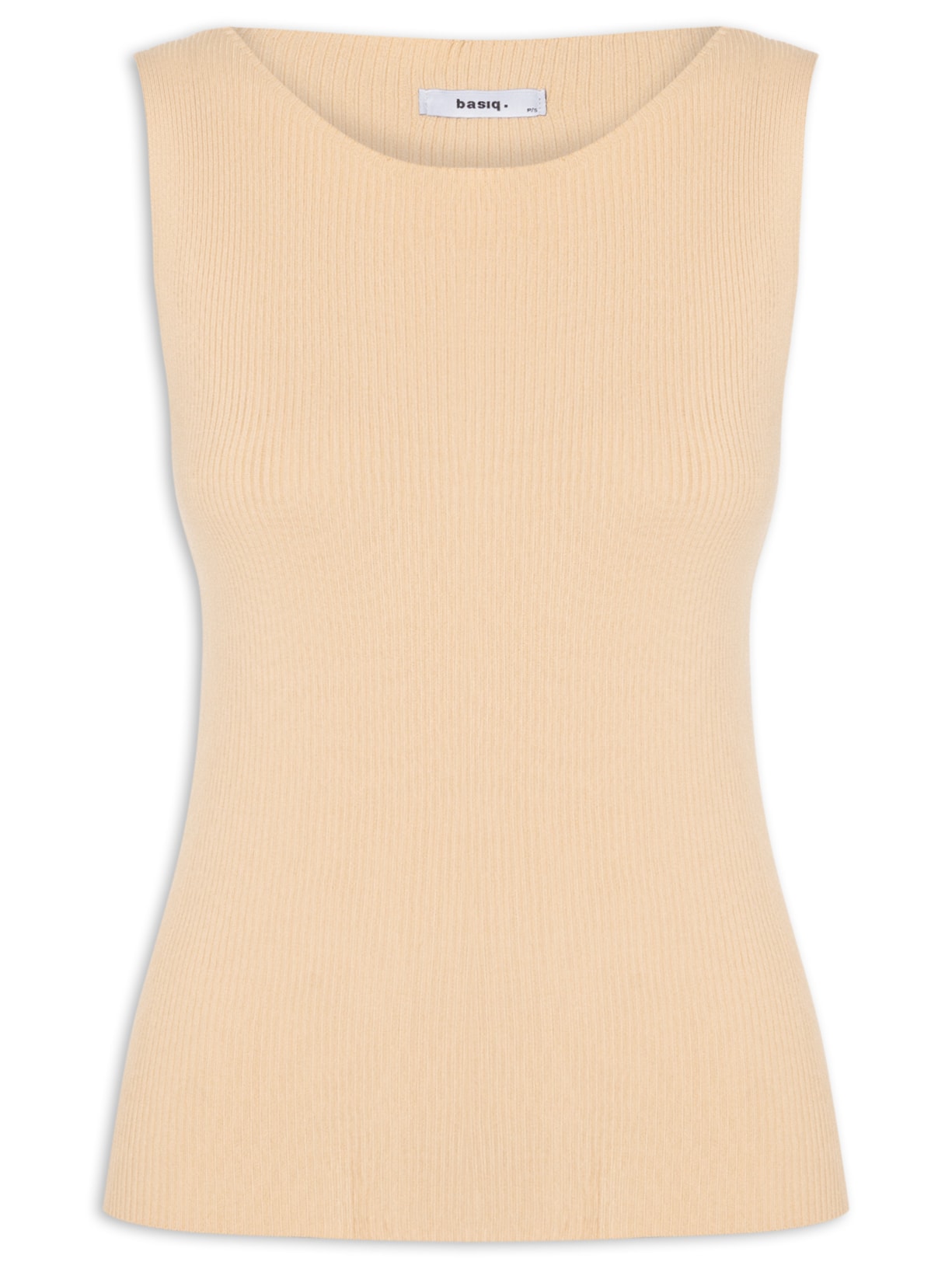 Regata Feminina Tricot Básica - Bege