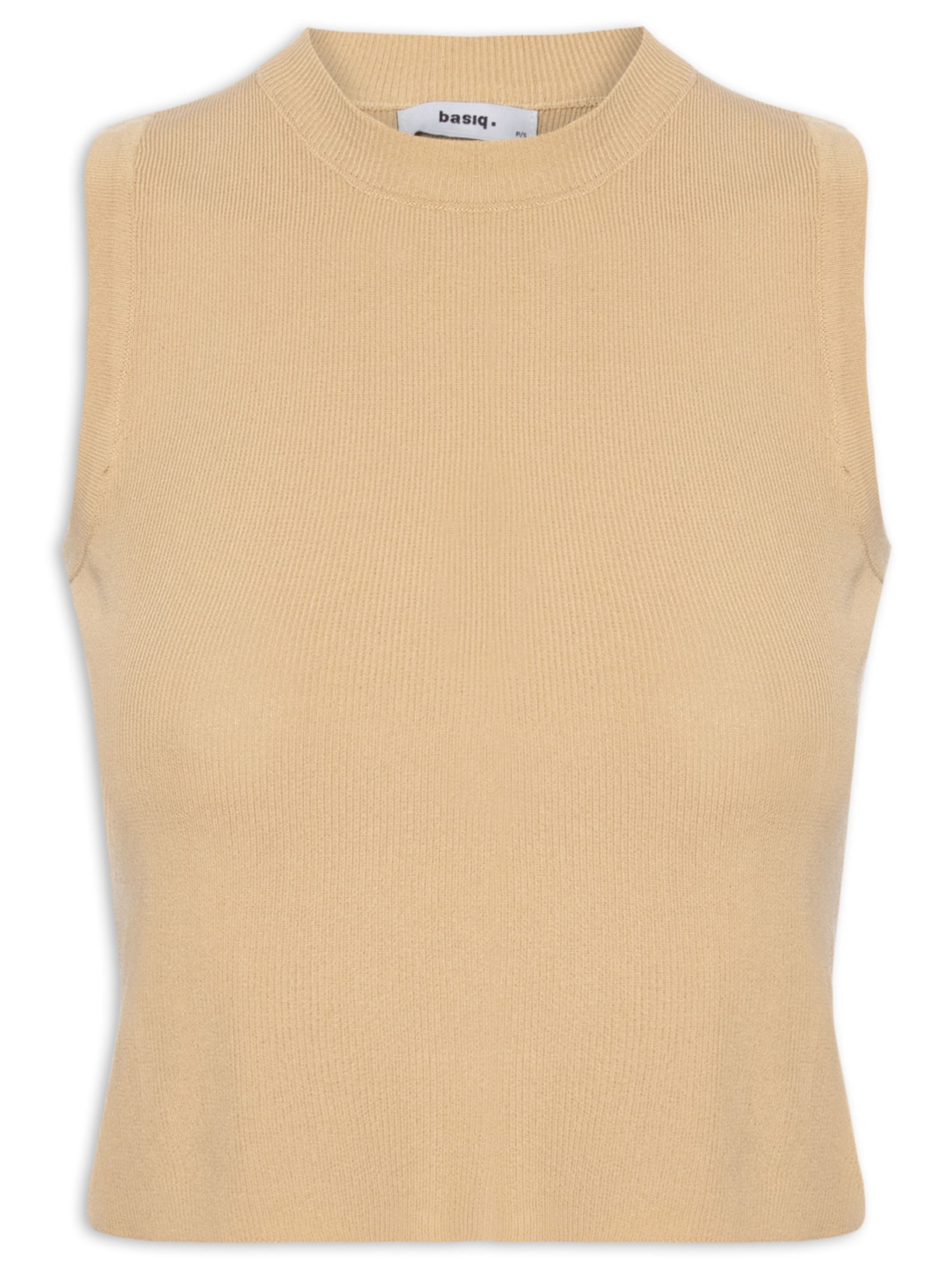 Regata Feminina Tricot Básica - Bege