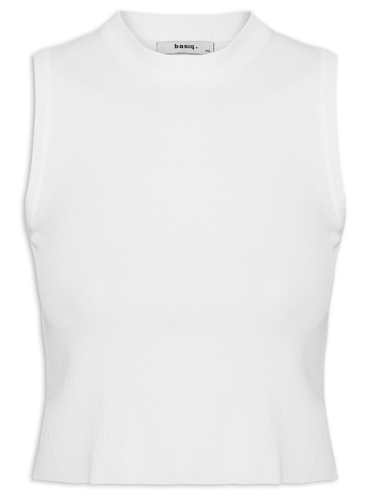 Regata Feminina Tricot Básica - Branco