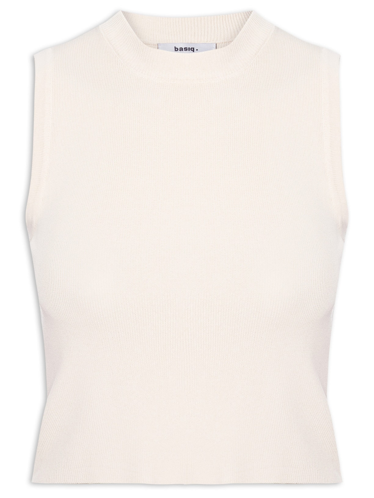 Regata Feminina Tricot Básica - Off White