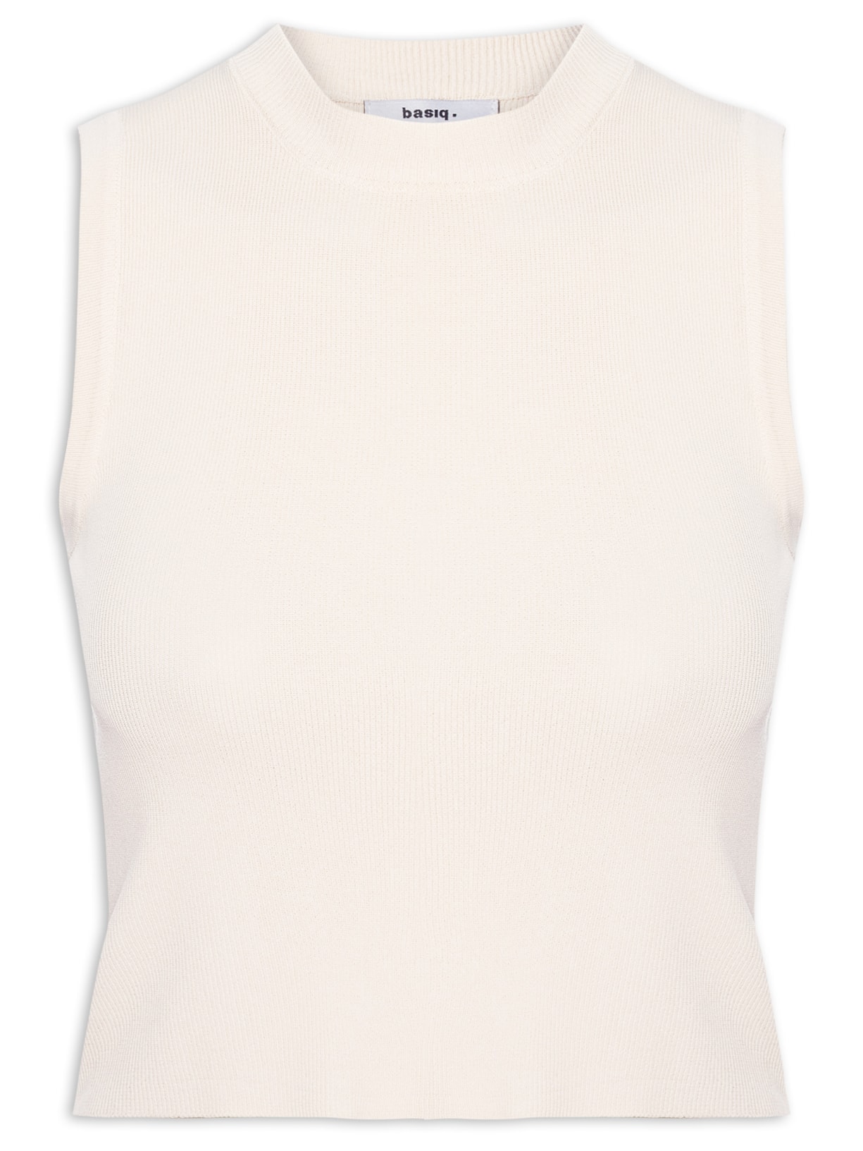 Regata Feminina Tricot Básica - Off White