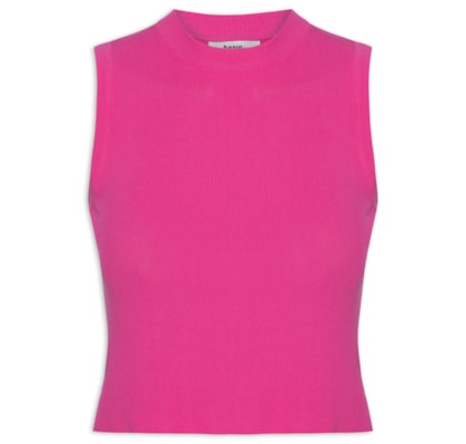 Regata Feminina Tricot Básica - Rosa
