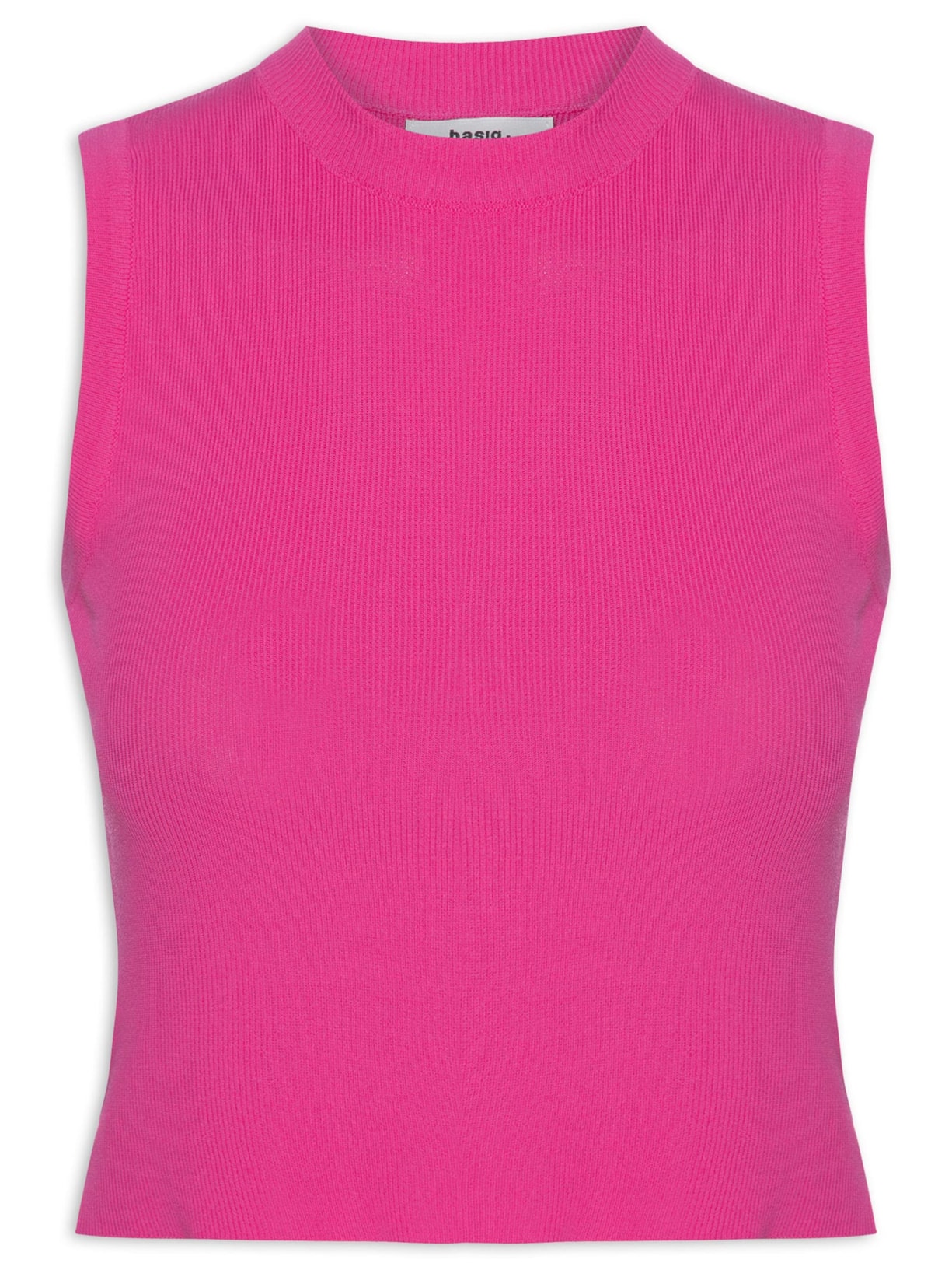 Regata Feminina Tricot Básica - Rosa