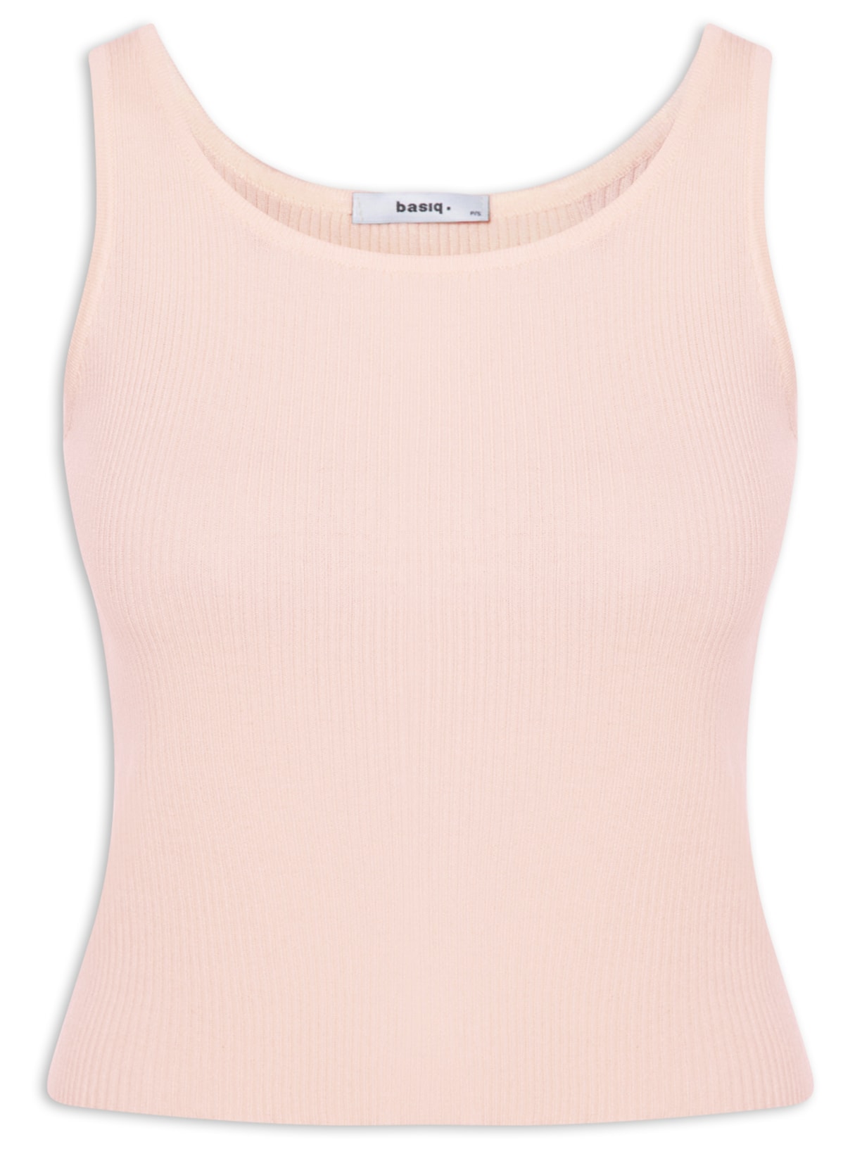 Regata Feminina Tricot Básica – Bege Basiq