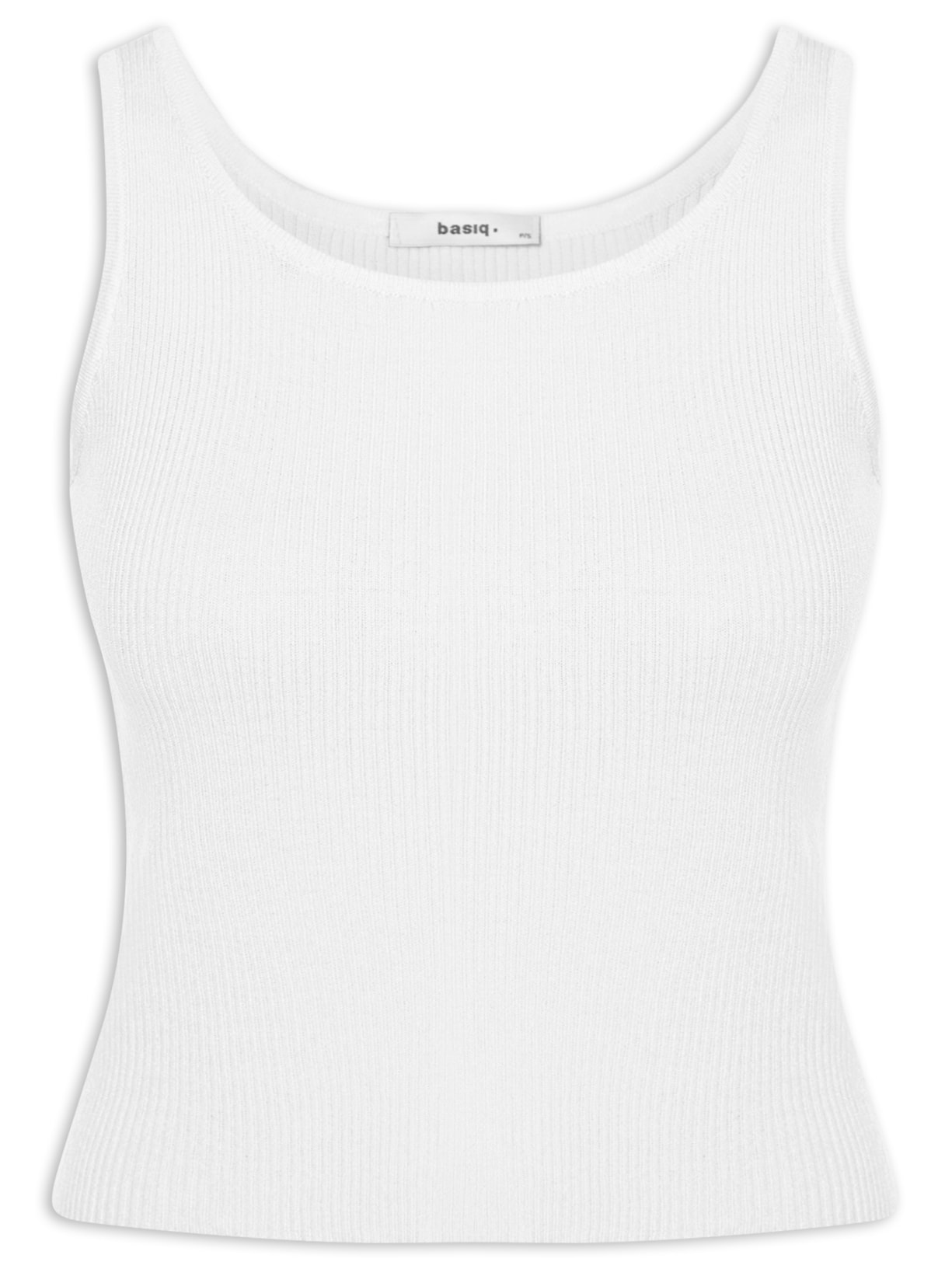Regata Feminina Tricot Básica – Branco