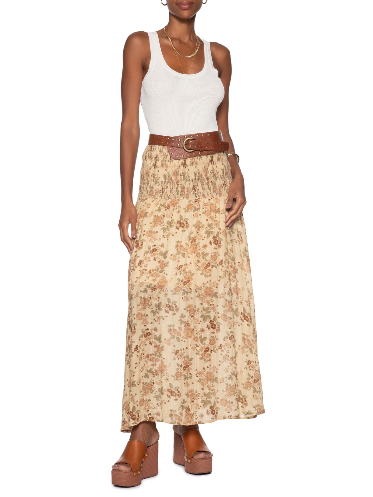 Regata Feminina Tricot Canelada Branco Maria Filó