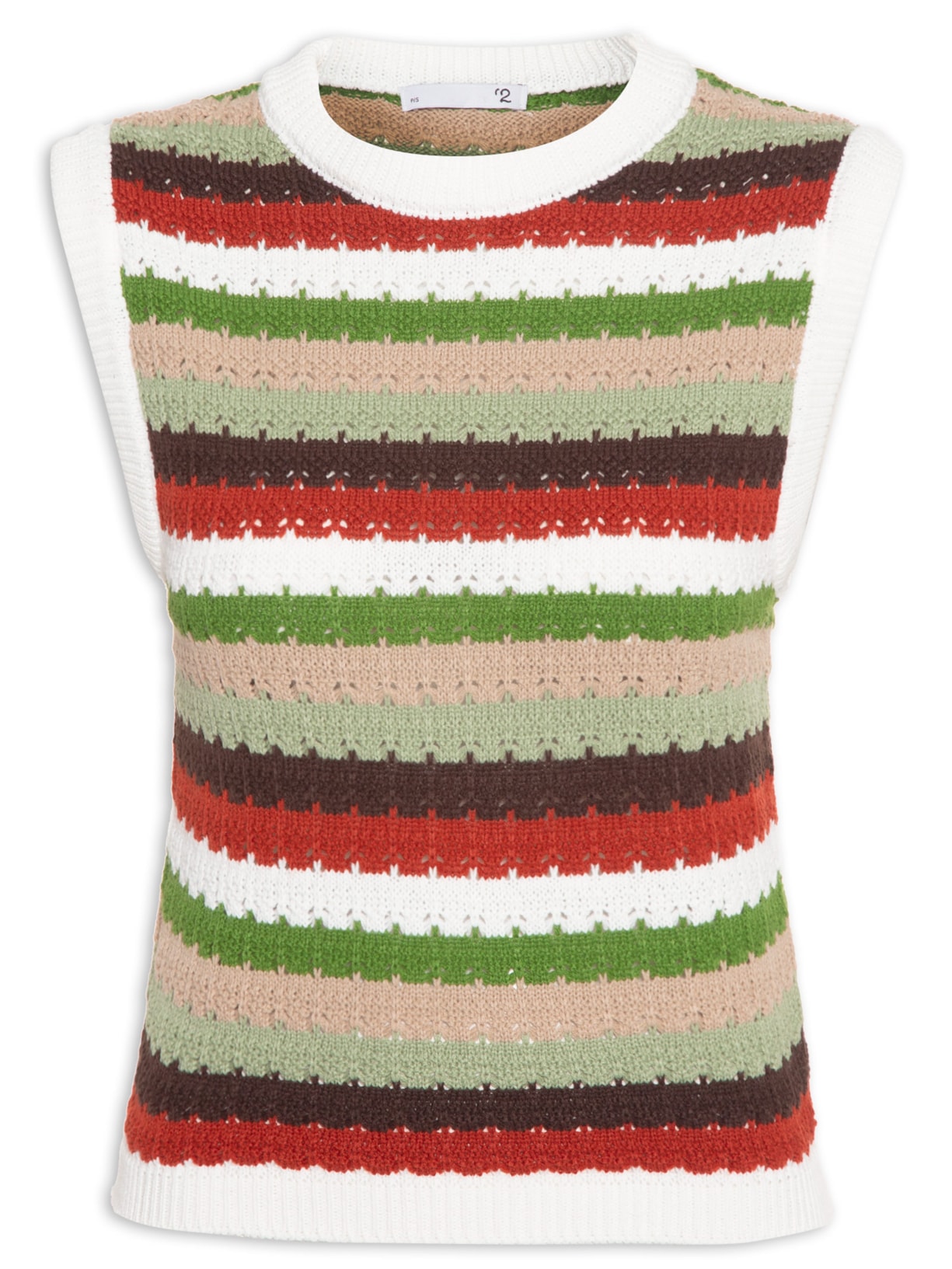 Regata Feminina Tricot Colorida - Verde