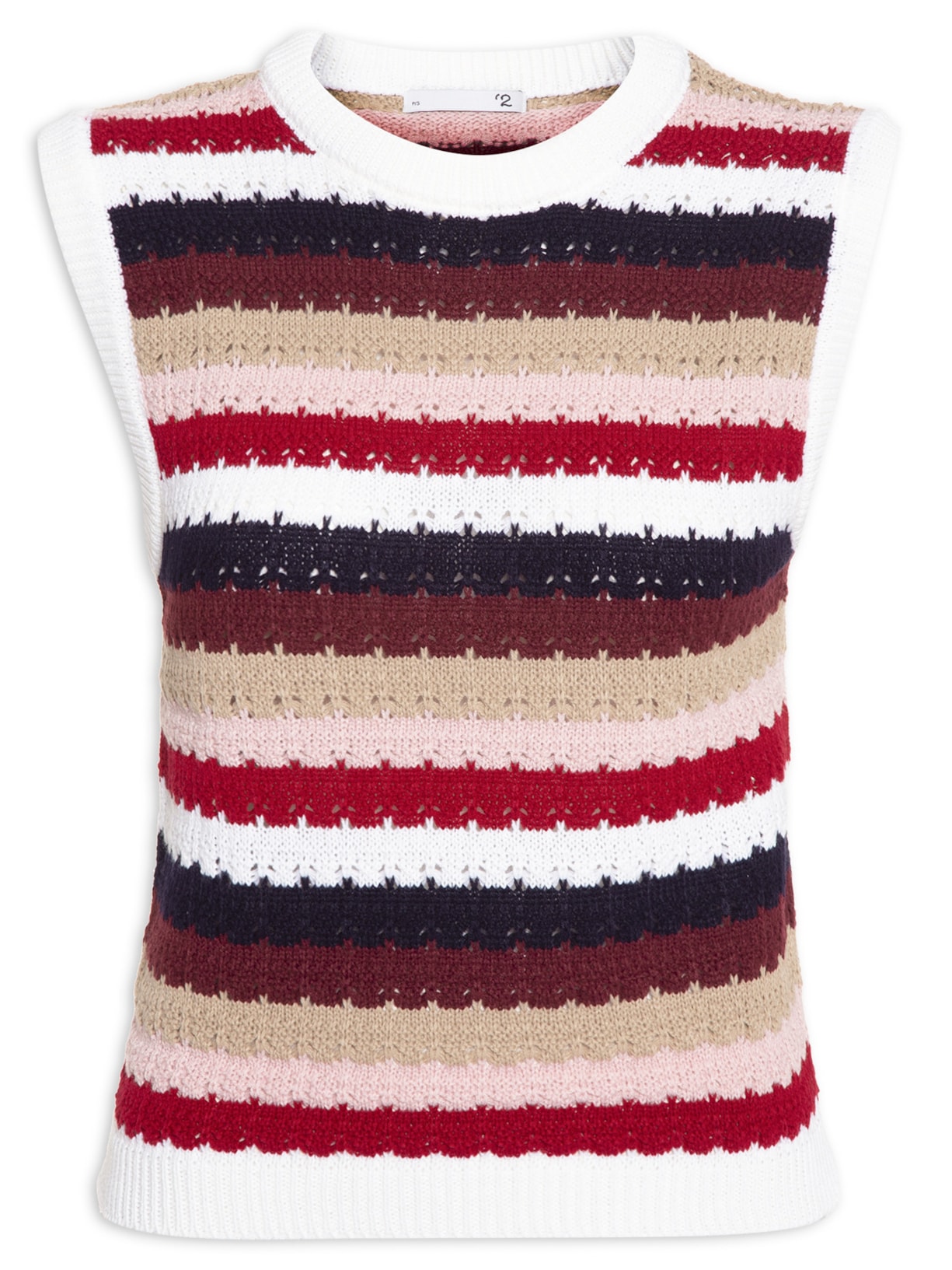 Regata Feminina Tricot Colorida Vermelho '2Essential