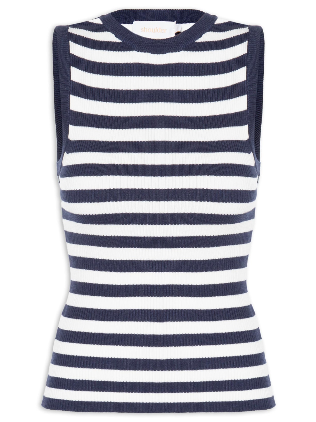 Regata Feminina Tricot Listrada - Azul