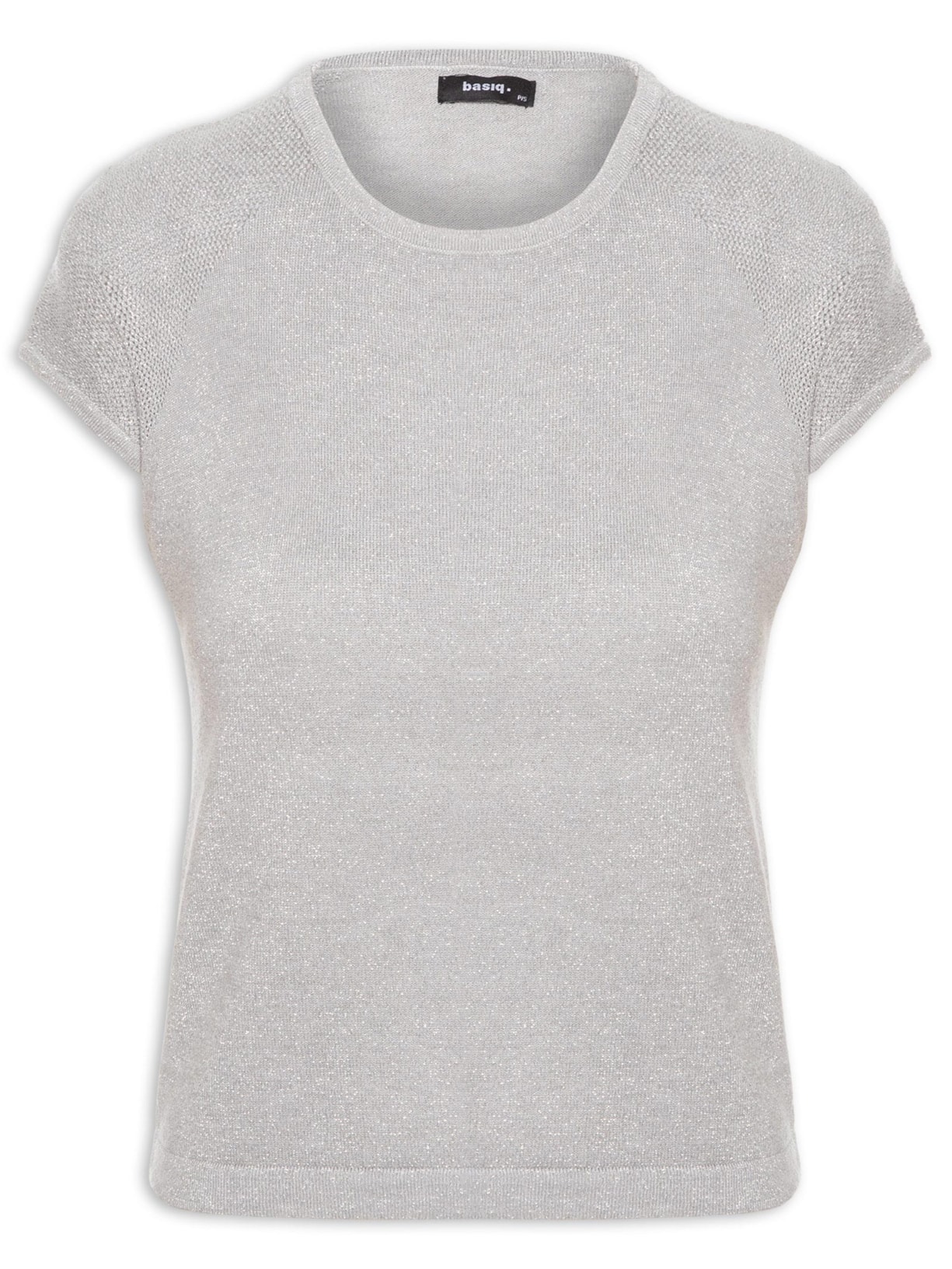 Regata Feminina Tricot Manga Japonesa - Cinza