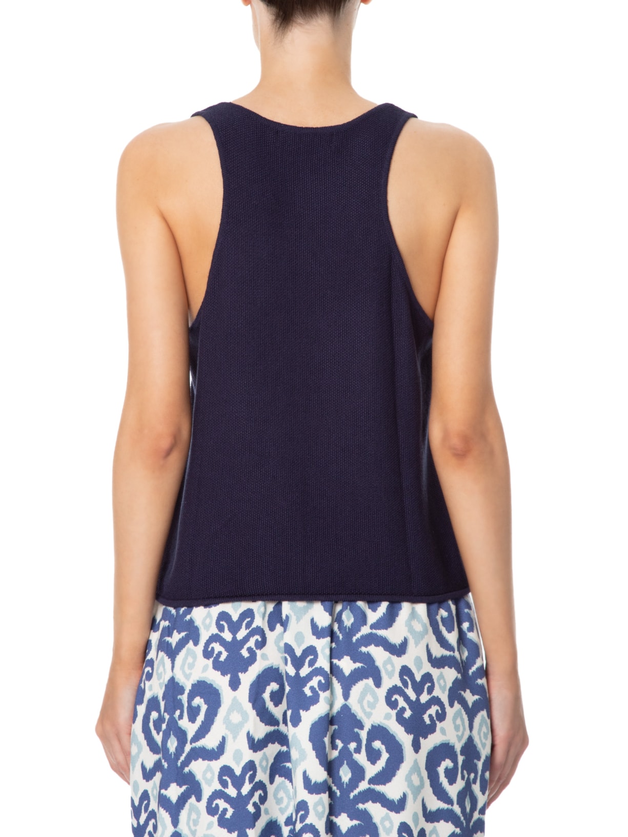 Regata Feminina Tricot Nadador Azul Maria Filó