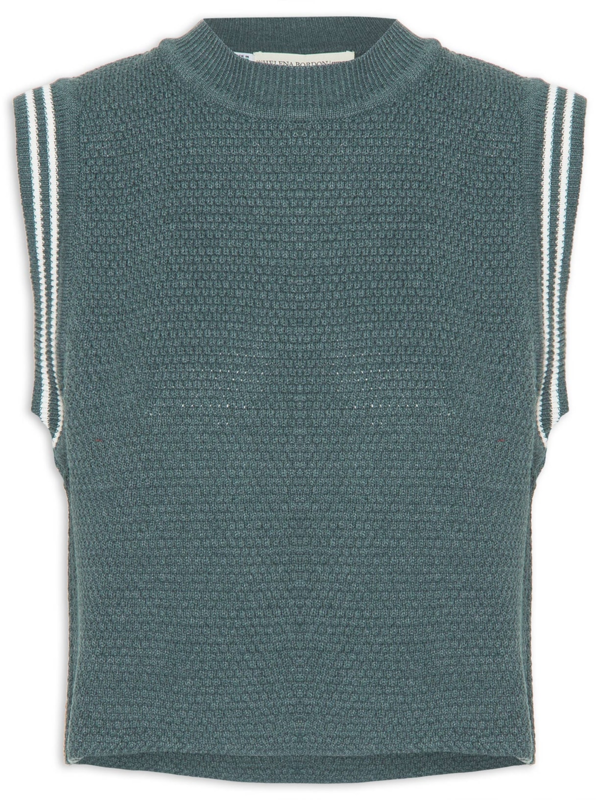 Regata Feminina Tricot Oxford Verde Helena Bordon