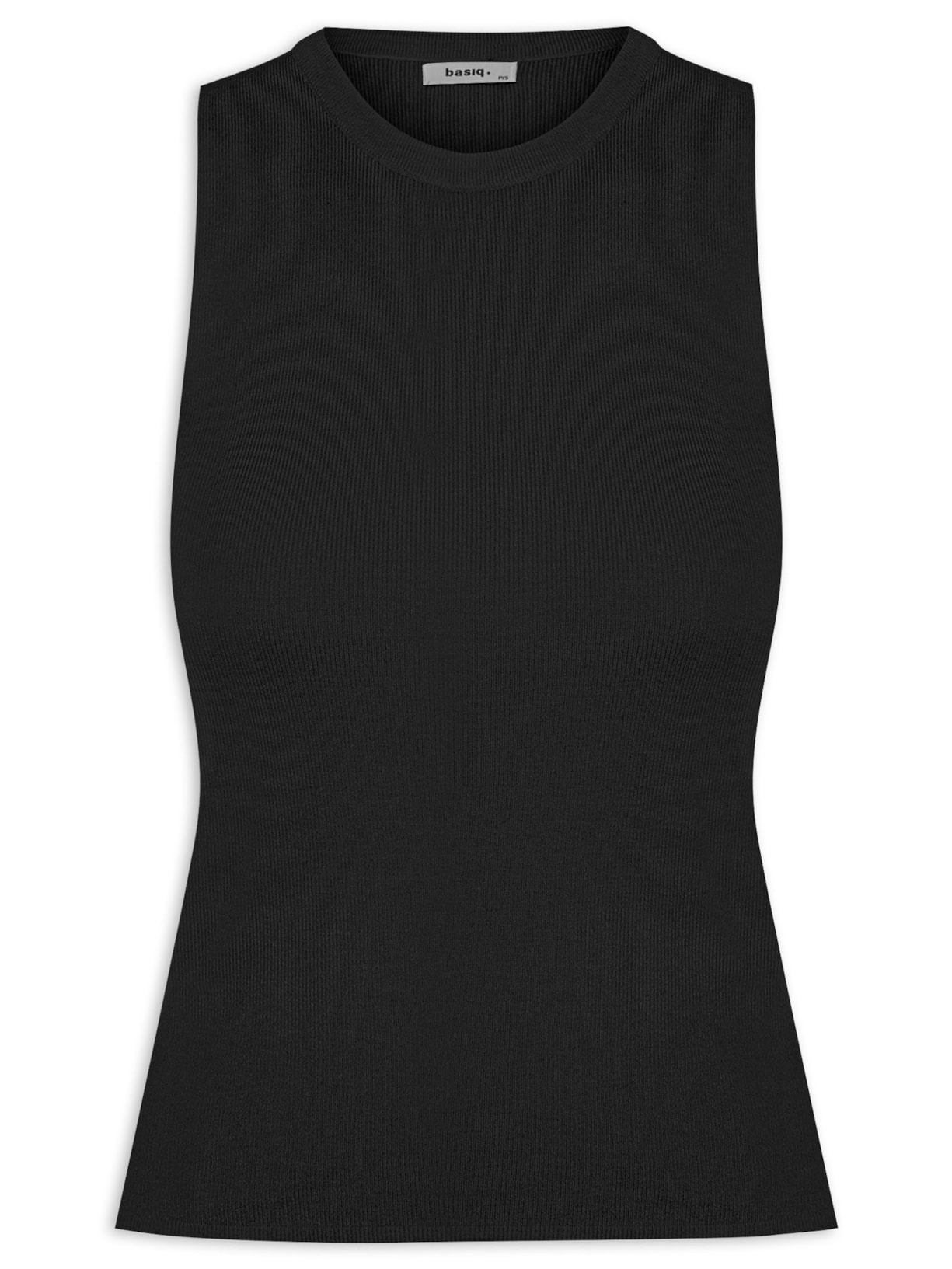 Regata Feminina Tricot - Preto