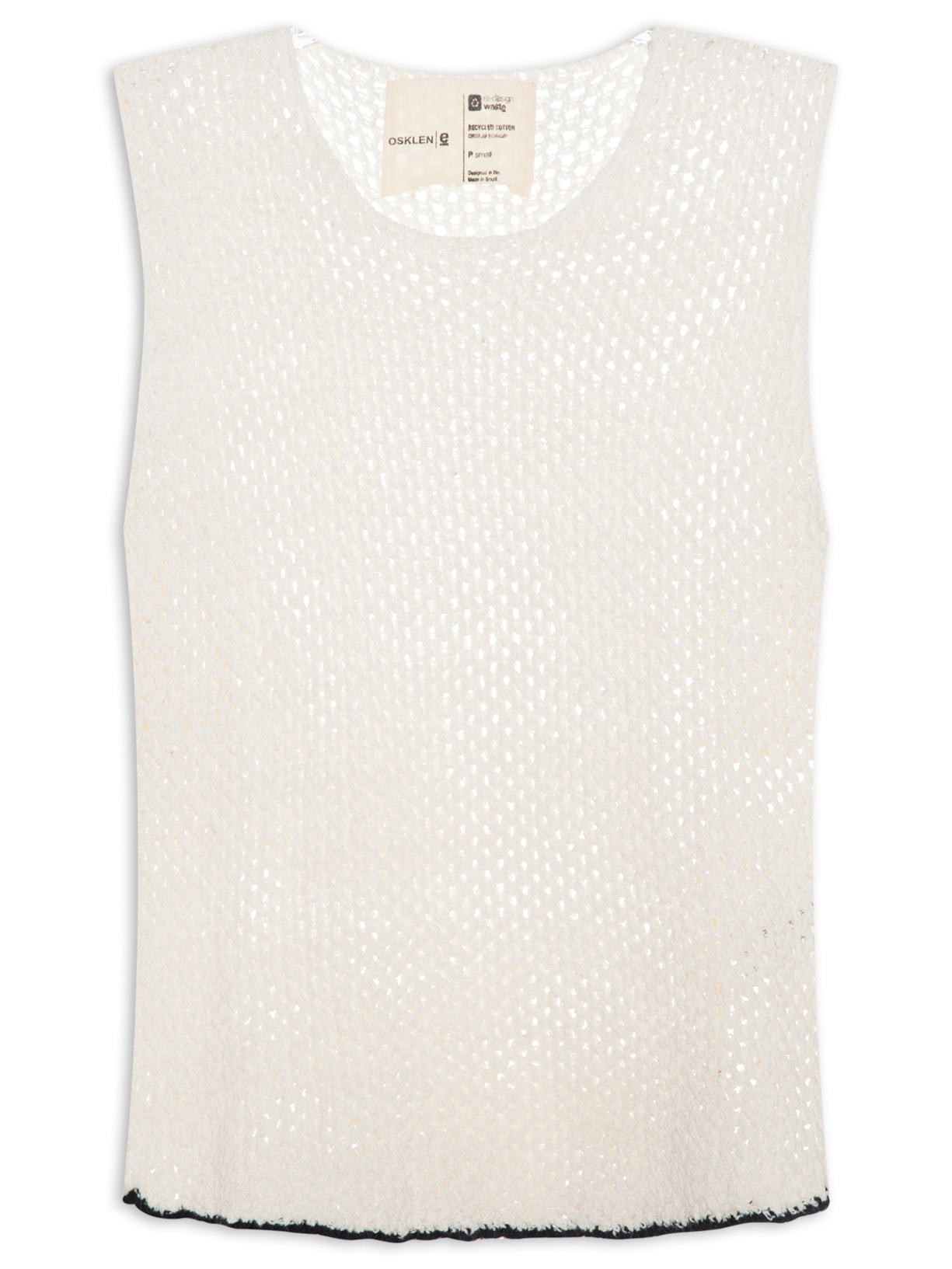 Regata Feminina Tricot Tela - Off White
