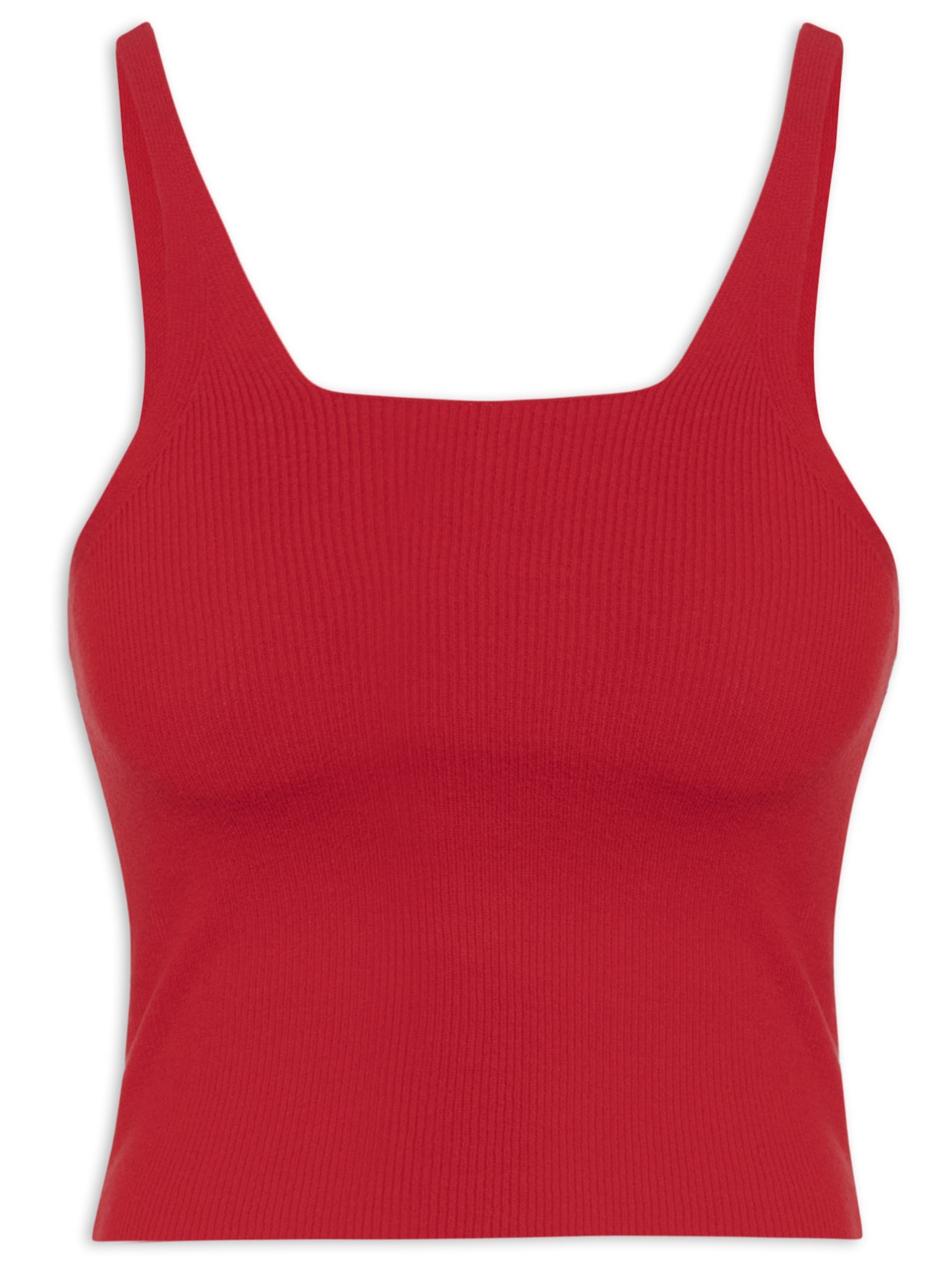 Regata Feminina Tricot Vermelho Market 33