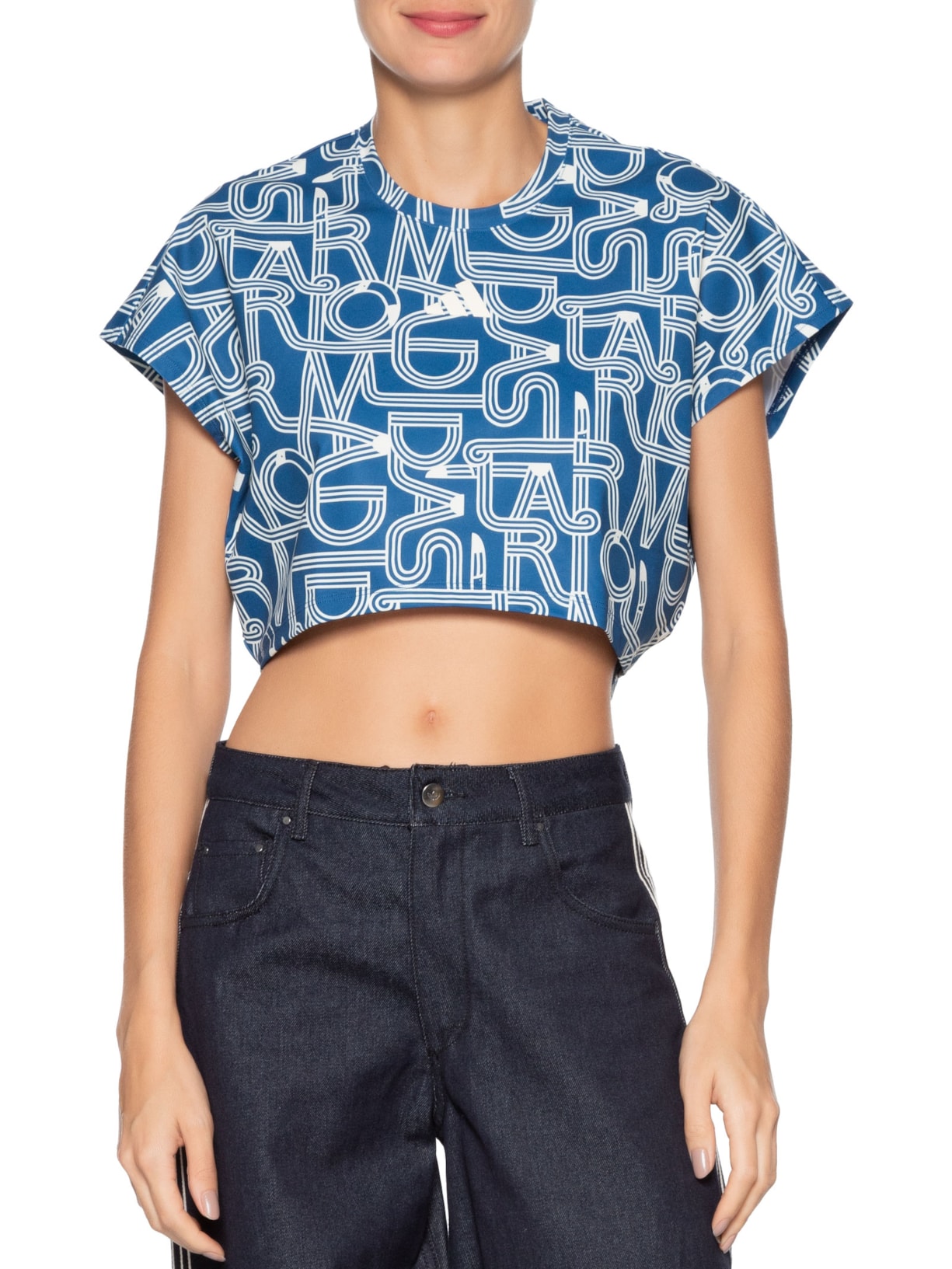 Regata Feminina TRN Azul Adidas + Farm