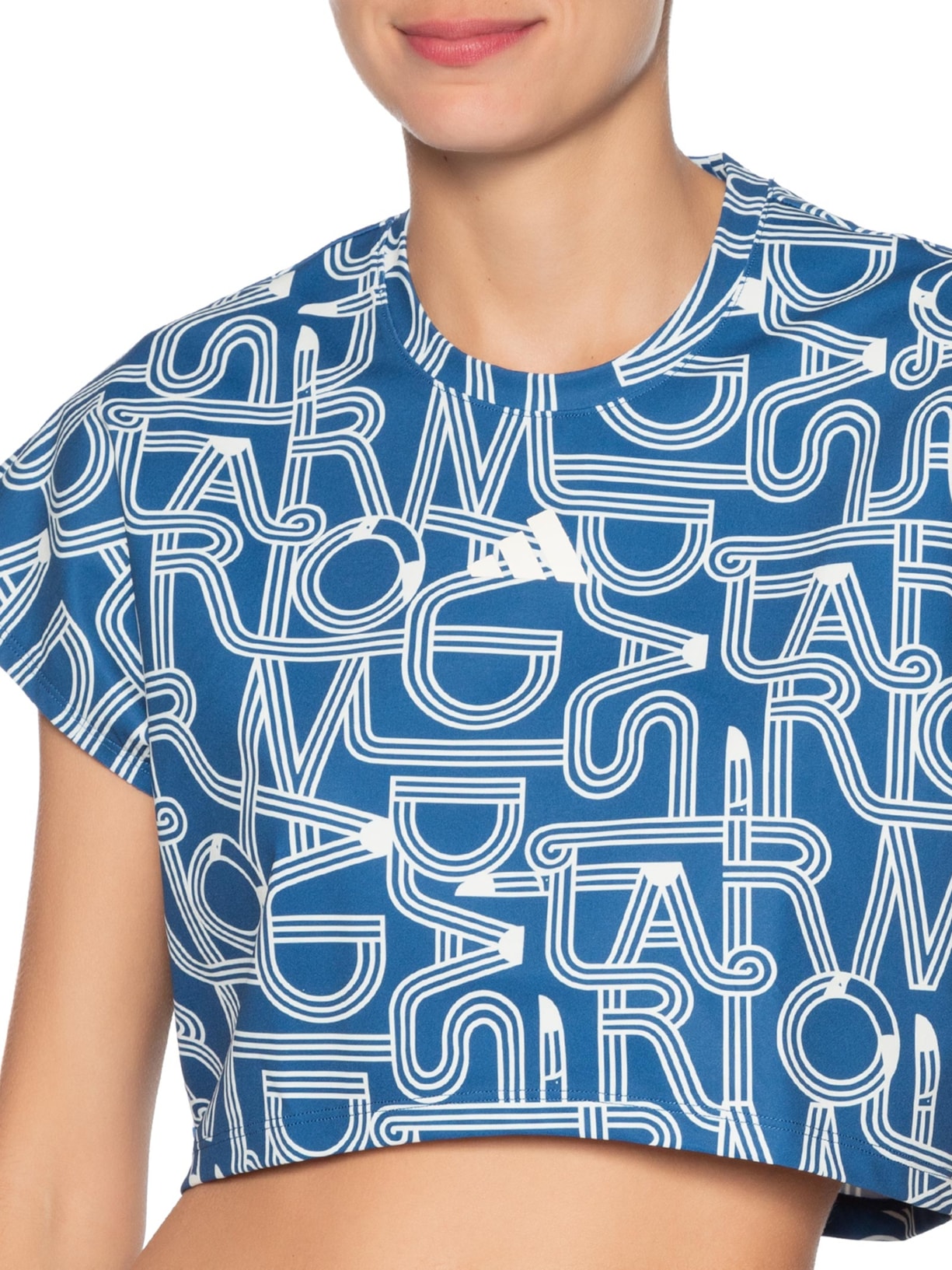 Regata Feminina TRN Azul Adidas + Farm