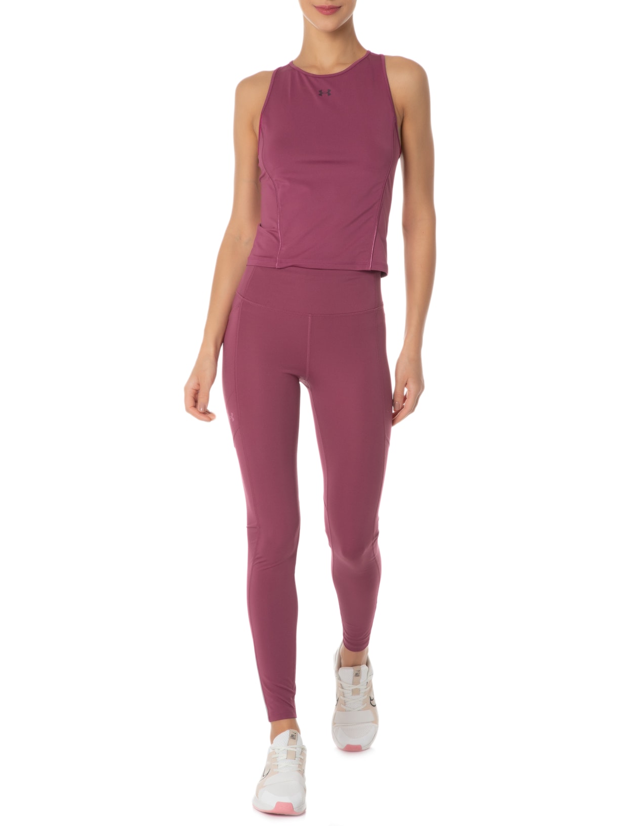 Regata Feminina Ua Crossback Low Roxo Under Armour
