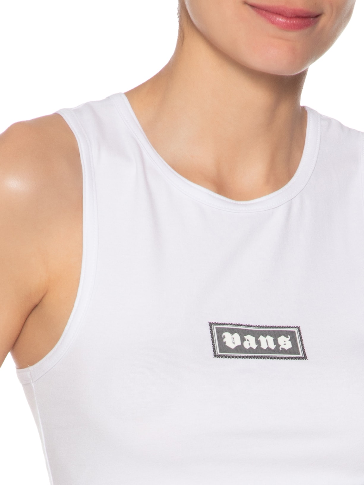 Regata Feminina Upworn Fitted Tank Branco Vans