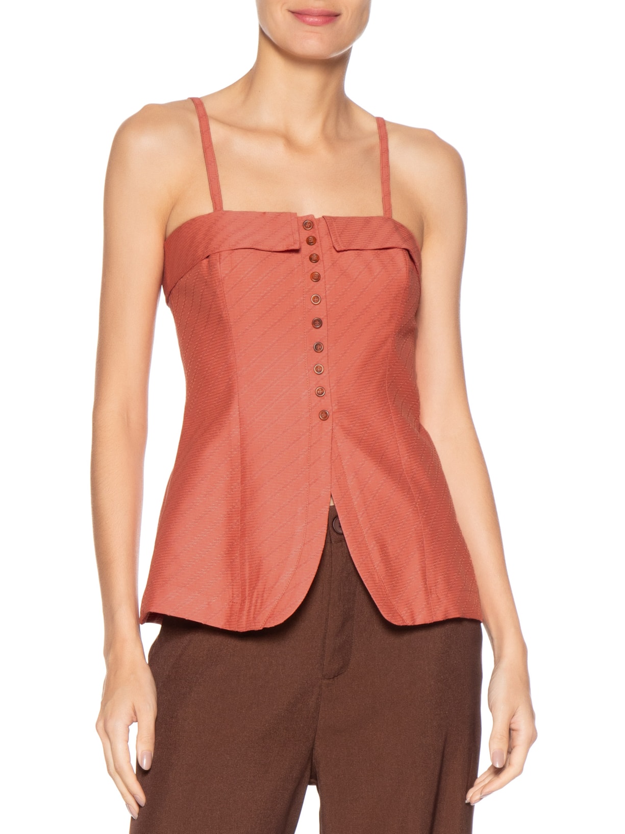 Regata Feminina Vida Laranja Le Lis