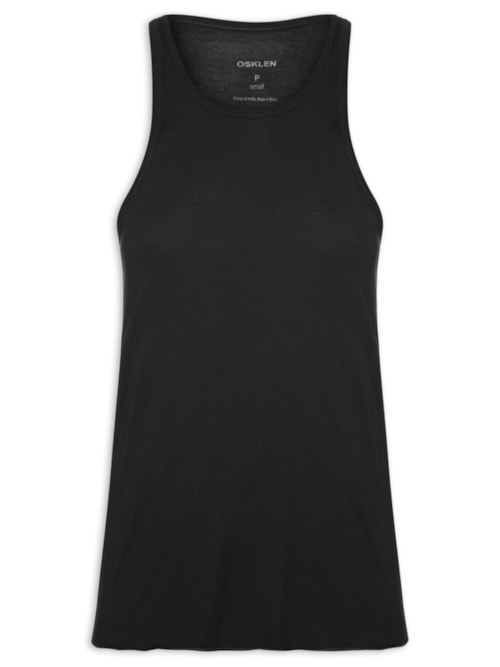 Regata Feminina Viés Light - Preto