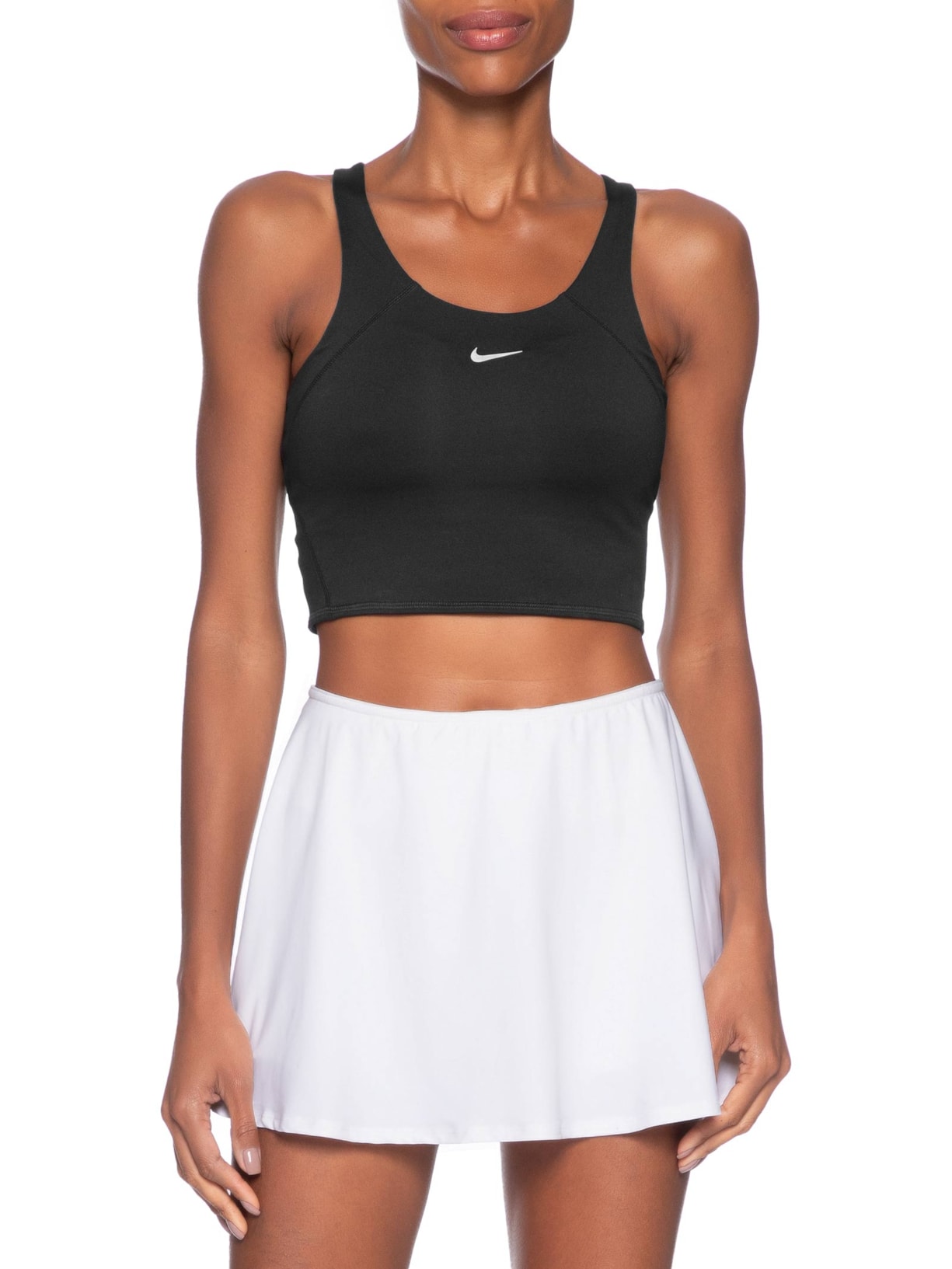 Regata Feminina Women's Medium-Support Cropped Sports Preto Nike