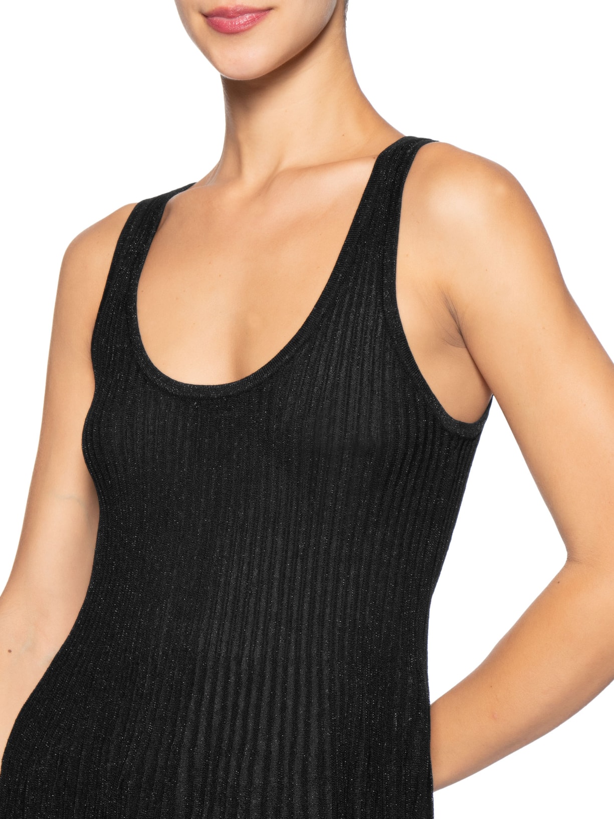Regata Feminino de Tricot com Lurex – Preto Animale Jeans