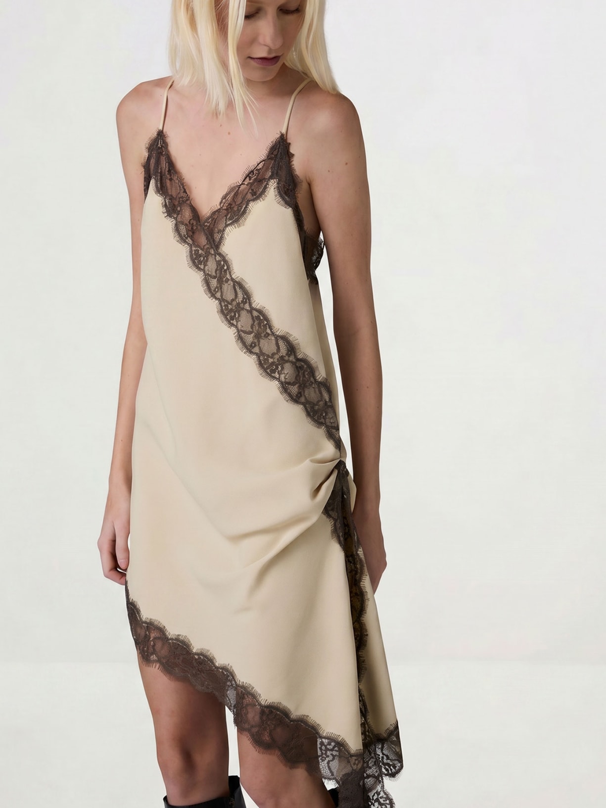 Regata Feminino Sofia Lace I26 Bege Mixed