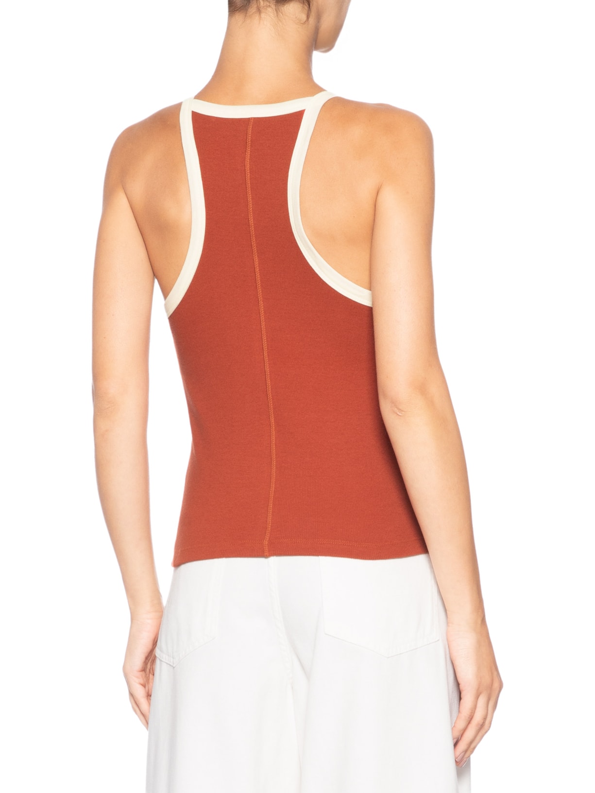 Regata Feminino Vies Contrastante Bordada– Vermelho Dress To