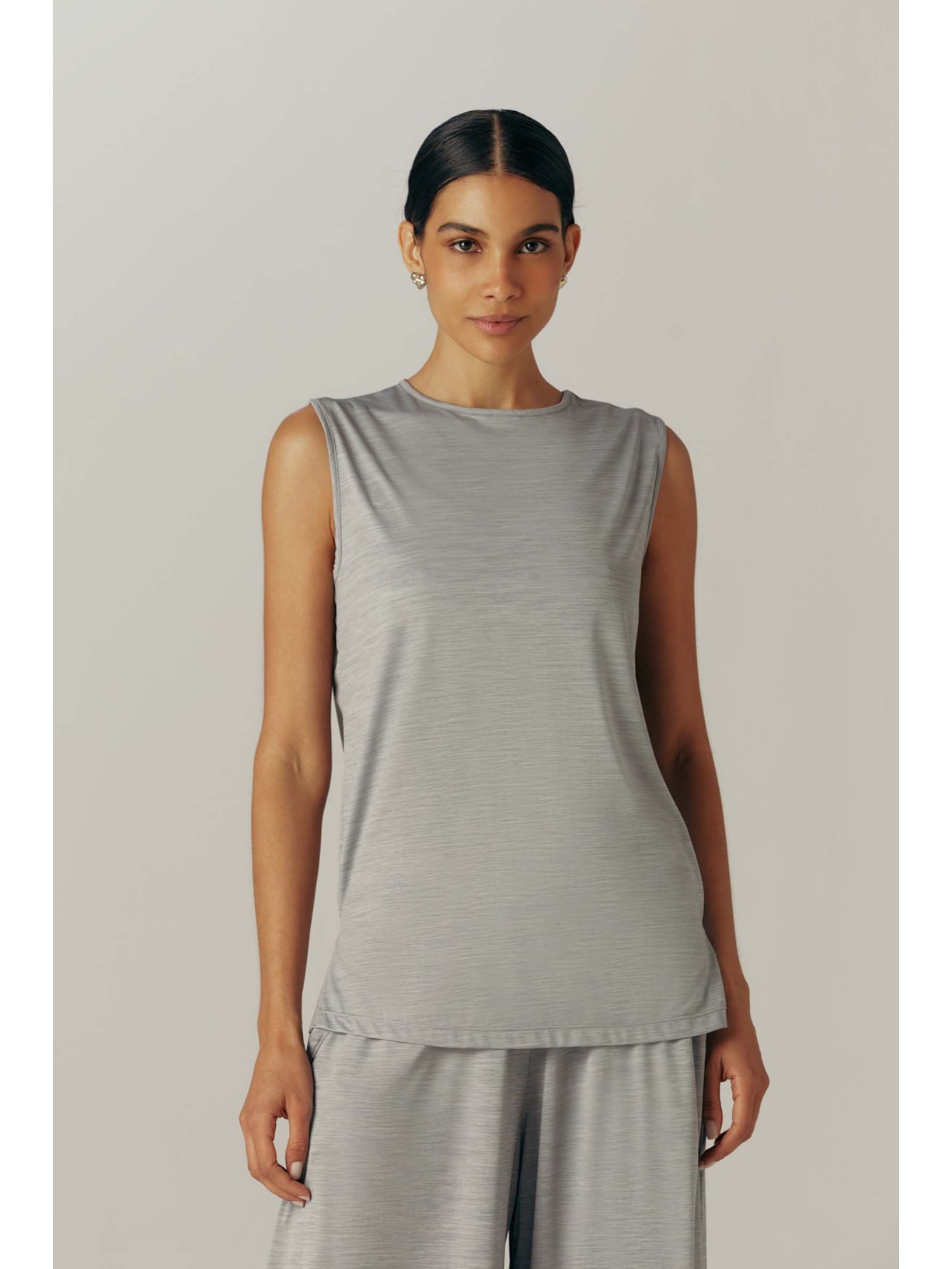 Regata Fitness Long Cinza Claro Alba Yogini