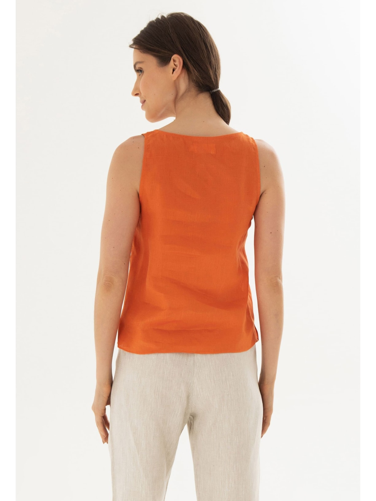 Regata Linho Tangerina Cabana Crafts