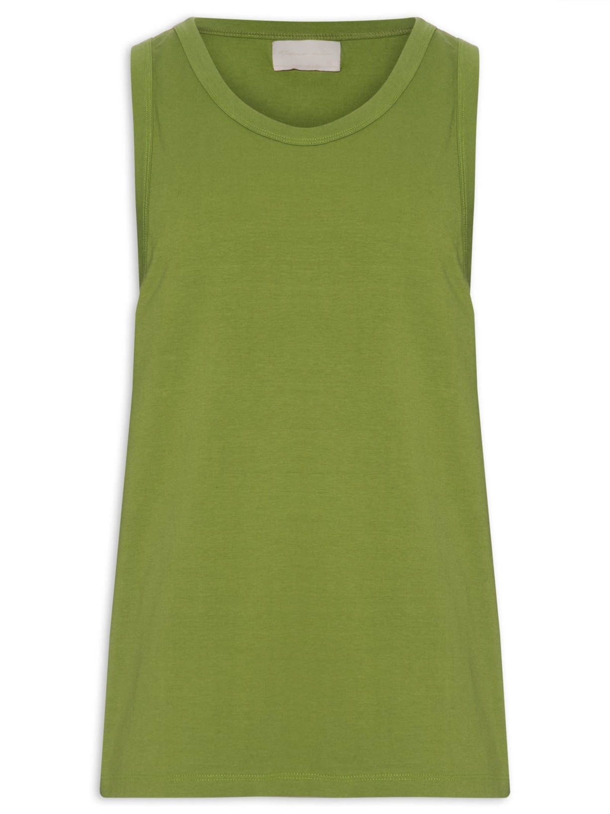 Regata Masclina Básica Algodão - Verde