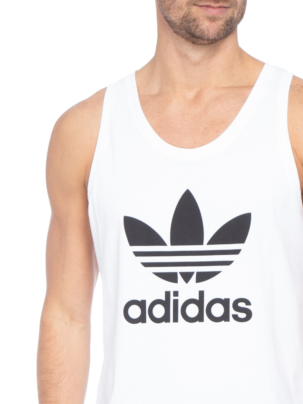 Regata Masculina Adicolor Classics Trefoil Branco Adidas Originals