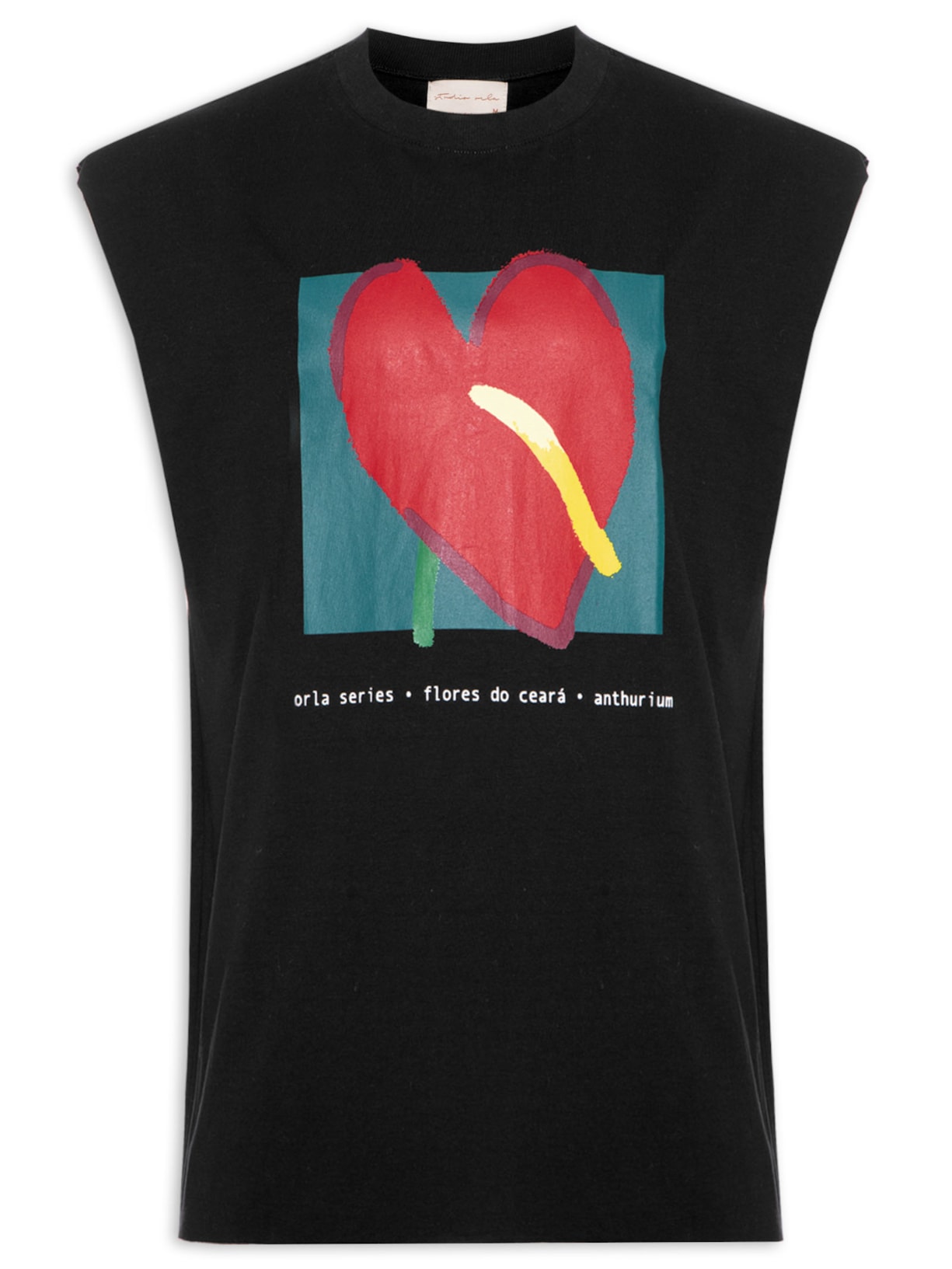 Regata Masculina Anthurium - Preto