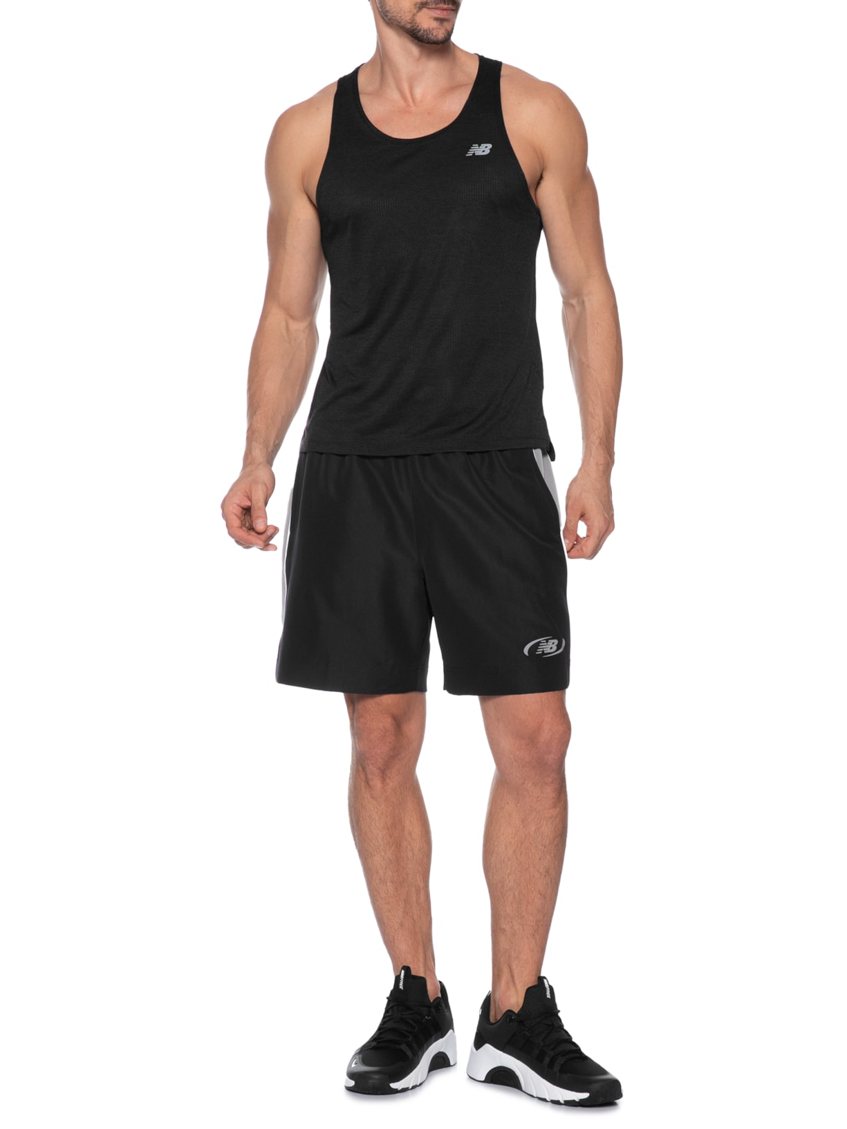 Regata Masculina Athletics Run – Preto New Balance
