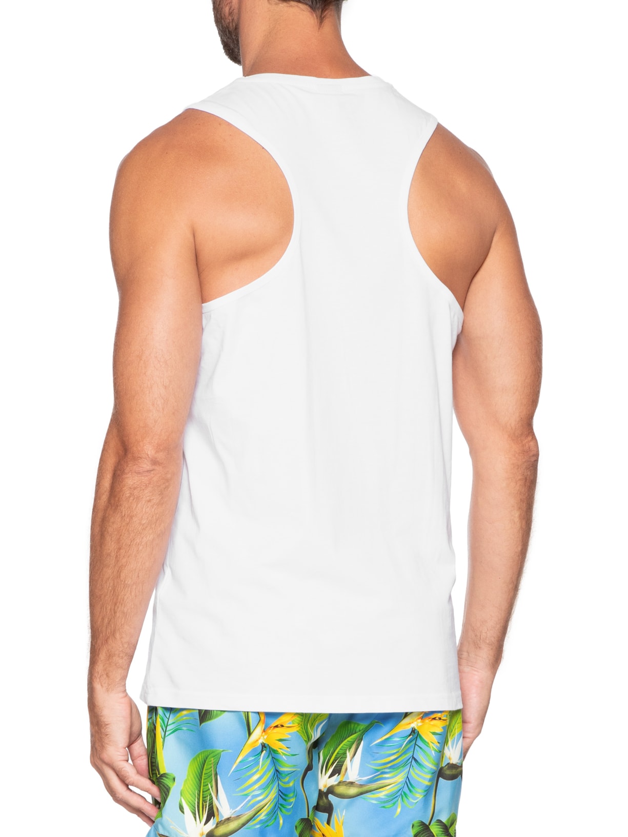 Regata Masculina Bardeur Beach Tank Top Branco Boss