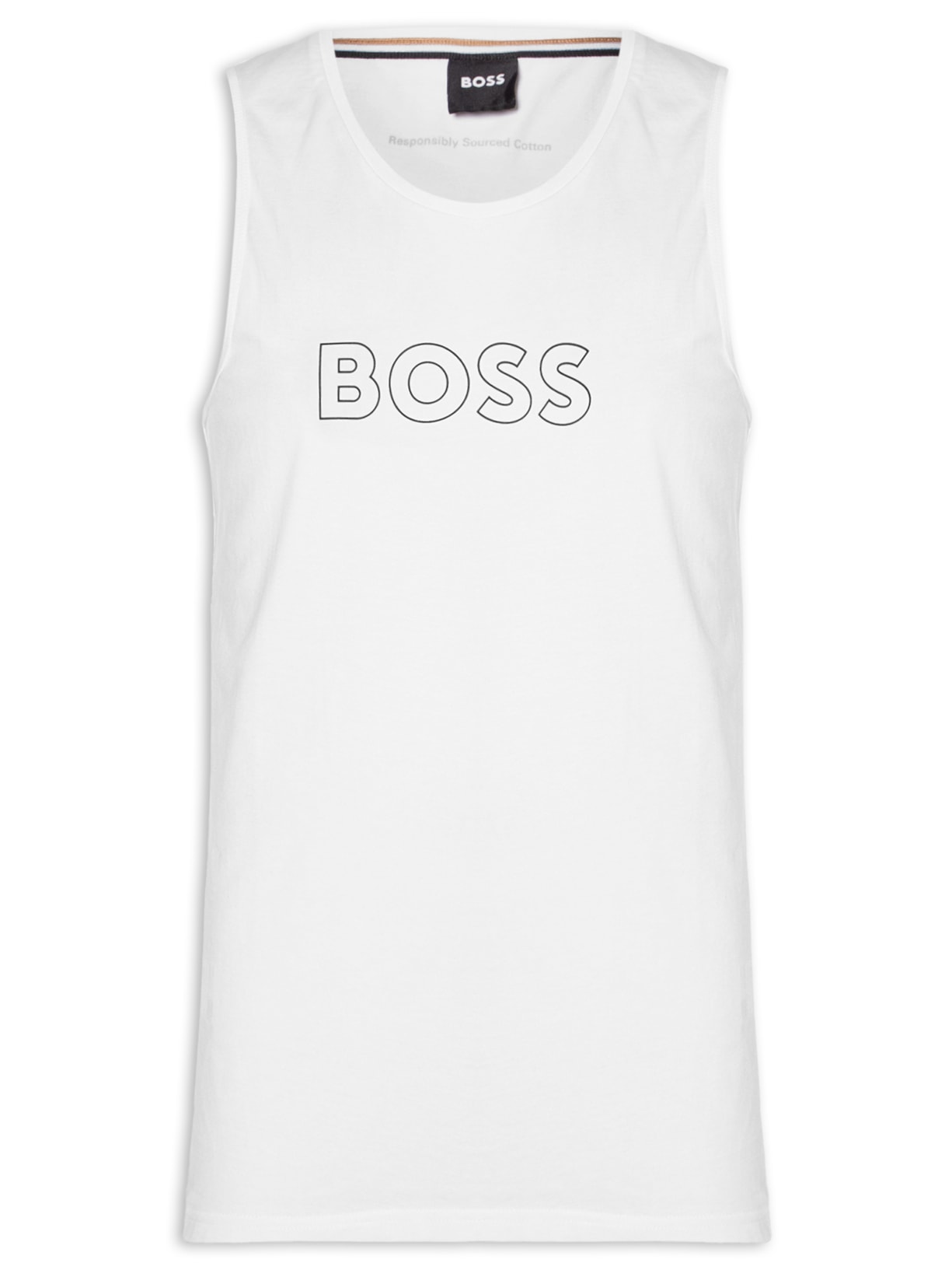 Regata Masculina Bardeur Beach Tank Top Branco Boss