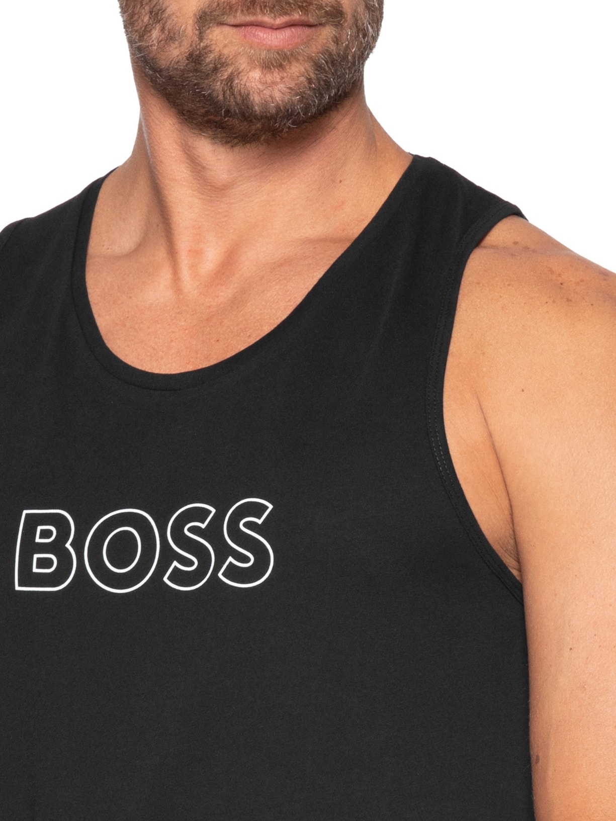 Regata Masculina Bardeur Beach Tank Top Preto Boss
