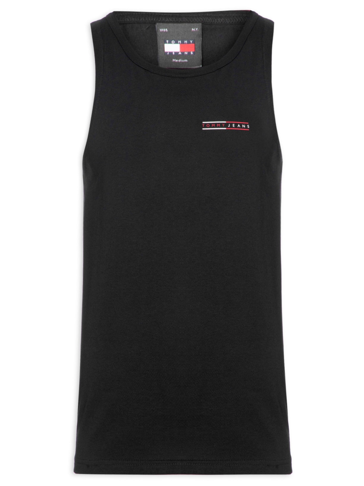 Regata Masculina Básica Slim Fit Graphic - Preto