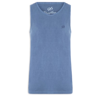 Regata Masculina Básica Stone - Azul